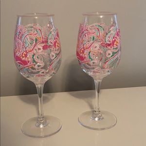 Lilly Pulitzer Acrylic Wine Glasses